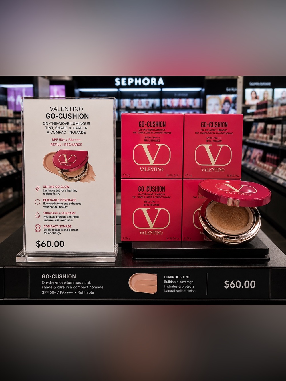 Valentino Refill Only Go-Cushion Luminous Tint Cushion Foundation - Pink